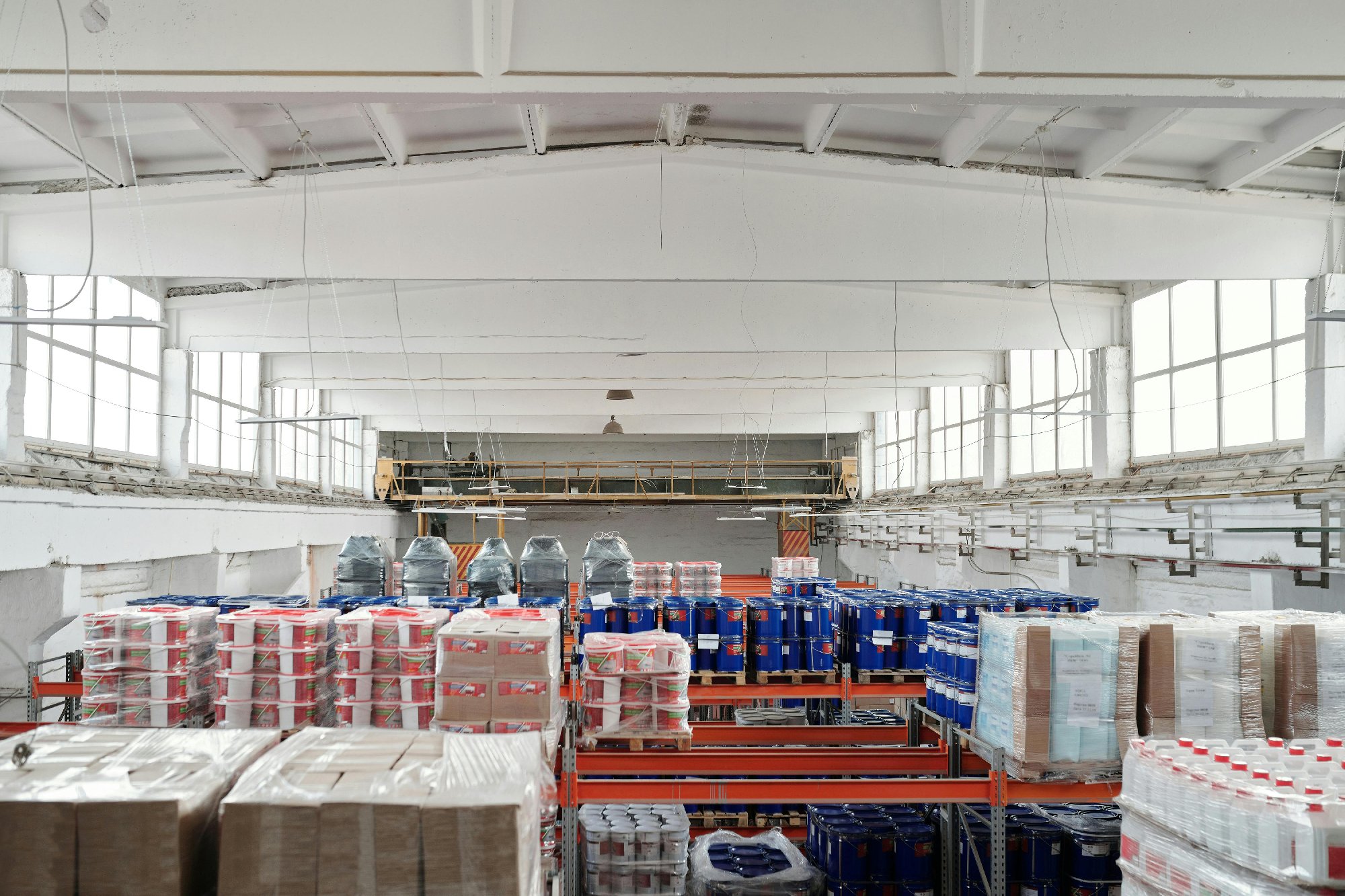 Factory Facility containing stock and goods